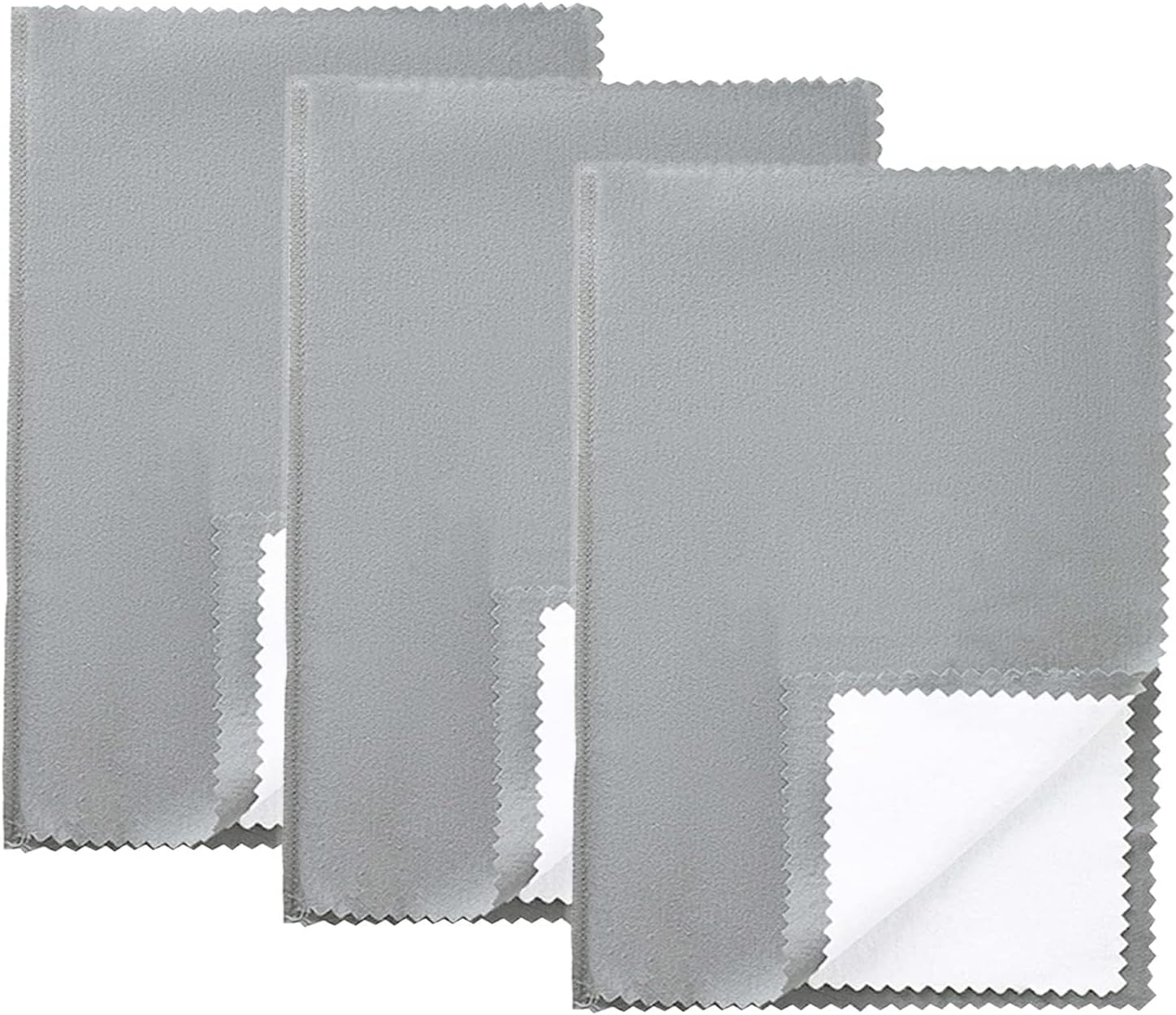 Pro Size Polishing Cloth Large Cleaning Cloths for Gold Silver and Platinum Jewelry Coins Watch, Silverware 11 x 14 inches Each Tarnish Remover Keeps Jewelry Shining (3PCS)